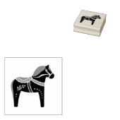 Dalah paard ontwerp/silhouet/patroon rubberstempel (Gestempeld)