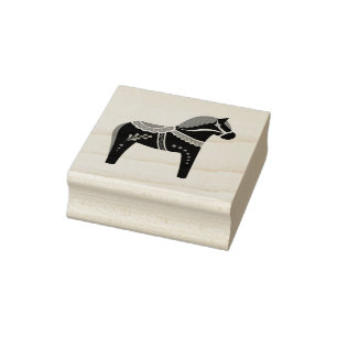 Dalah paard ontwerp/silhouet/patroon rubberstempel