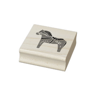 Dalah paard ontwerp/silhouet/patroon rubberstempel