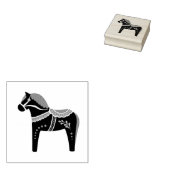 Dalah paard ontwerp/silhouet/patroon rubberstempel (Gestempeld)