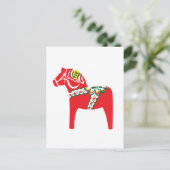 Dalahäst | Dala-paard Briefkaart (Staand voorkant)