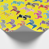 Dalahäst pattern cadeaupapier (Hoek)