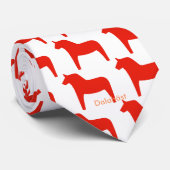 Dalahäst Stropdas (Opgerold)