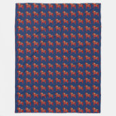 Dalahorzen Fleece Deken (Voorkant)