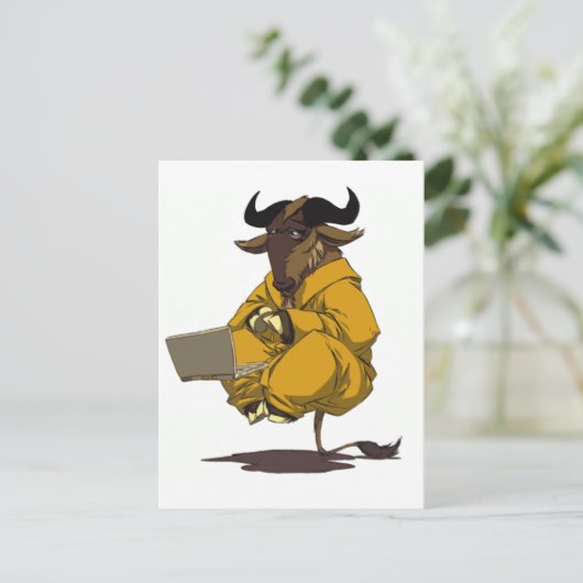 Dalai Gnu Briefkaart (Staand voorkant)