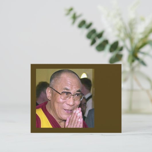 Dalai Lama Briefkaart (Staand voorkant)