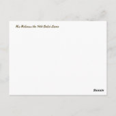 Dalai Lama Briefkaart (Achterkant)