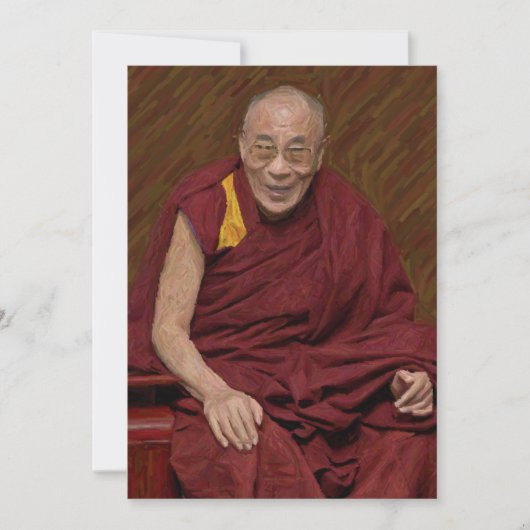 Dalai Lama Buddha Buddhist boeddhisme Meditation Y Kaart (Voorkant)