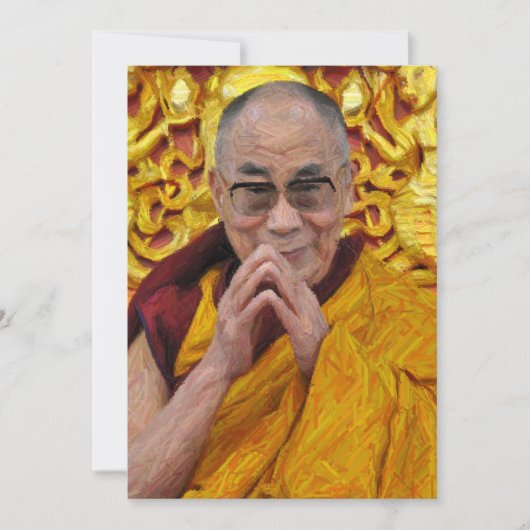Dalai Lama Buddha Buddhist boeddhistische Meditati Kaart (Voorkant)