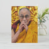 Dalai Lama Buddha Buddhist boeddhistische Meditati Kaart (Staand voorkant)