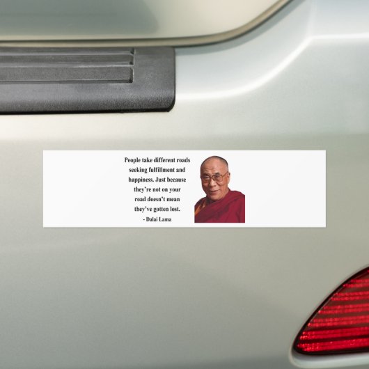 dalai lama citaat 1b bumpersticker (Op auto)