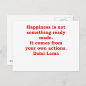 dalai lama citeert briefkaart (Voorkant / Achterkant)