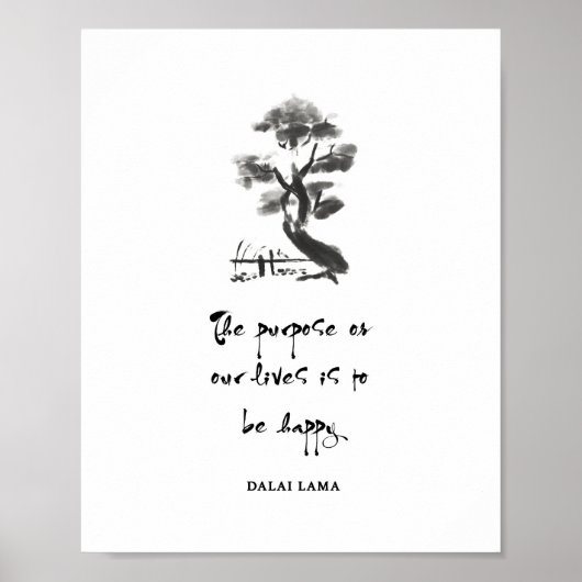 Dalai Lama citeert de Dalai Lama thuis Poster (Voorkant)