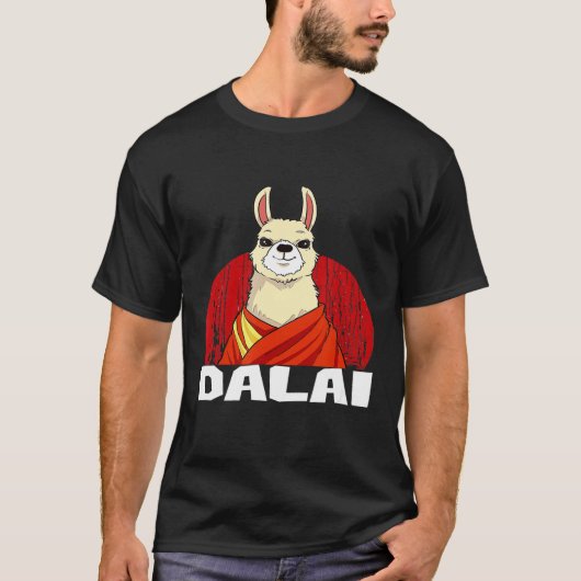 Dalai Lama Llama T-shirt (Voorkant)