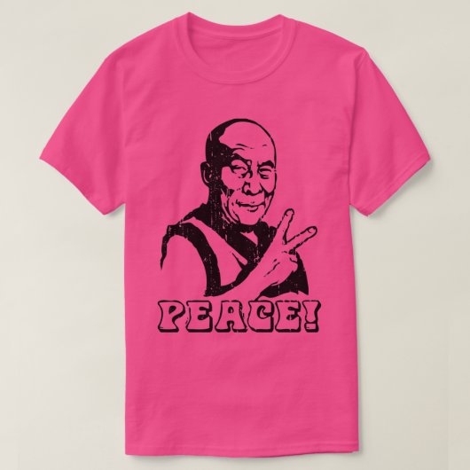 Dalai Lama Peace Sign T-shirt (Design voorkant)