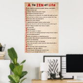 Dalai Lama Poster A to Zen of Life (Thuiskantoor)
