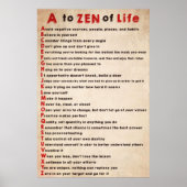 Dalai Lama Poster A to Zen of Life (Voorkant)