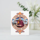 Dalai Lama Potala Paleis Om Mani Padme Hum Briefkaart (Staand voorkant)