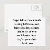 Dalai Lama Quote 1A Briefkaart (Voorkant / Achterkant)