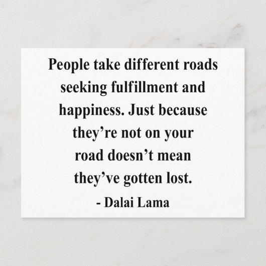 Dalai Lama Quote 1A Briefkaart (Voorkant)