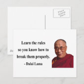 Dalai Lama Quote 2B Briefkaart (Voorkant / Achterkant)