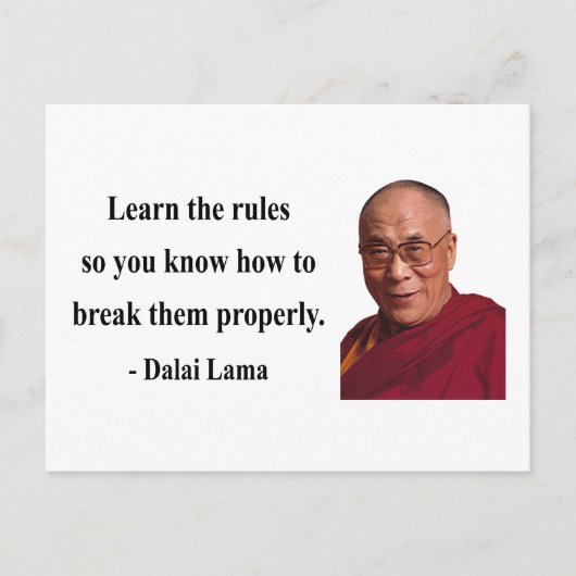 Dalai Lama Quote 2B Briefkaart (Voorkant)