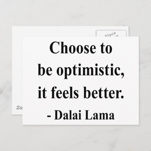 dalai lama quote 4a briefkaart (Voorkant / Achterkant)