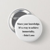 dalai lama quote 5a ronde button 5,7 cm (Voorkant /achterkant)