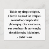 dalai lama quote 6a briefkaart (Voorkant)