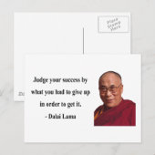 Dalai Lama Quote 7b Briefkaart (Voorkant / Achterkant)
