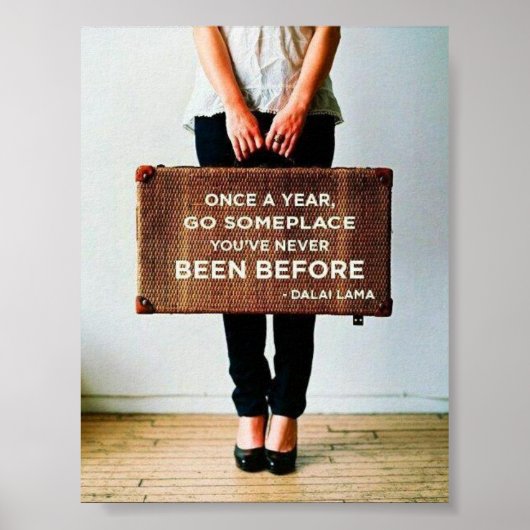 Dalai Lama Travel Poster (Voorkant)