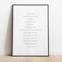 Dalai Lama Vriendelijkheid Quote Poster