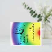 Dalai Lama: Wees aardig Briefkaart (Staand voorkant)