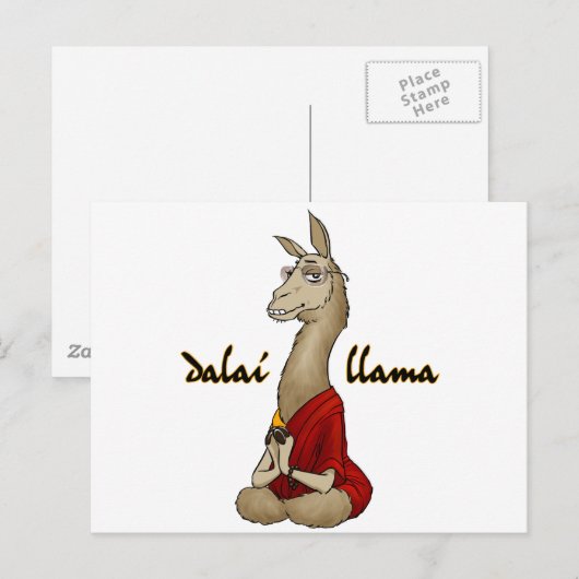 Dalai Llama Briefkaart (Voorkant / Achterkant)