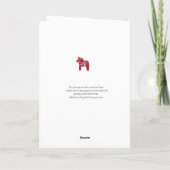 Dalal Horse Birthday Card Kaart (Achterkant)