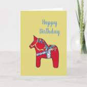 Dalal Horse Birthday Card Kaart (Voorkant)