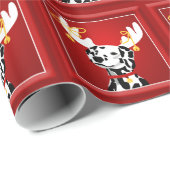 Dalamtian Dog Deer kerstwrapping Papper Cadeaupapier (Rol Hoek)