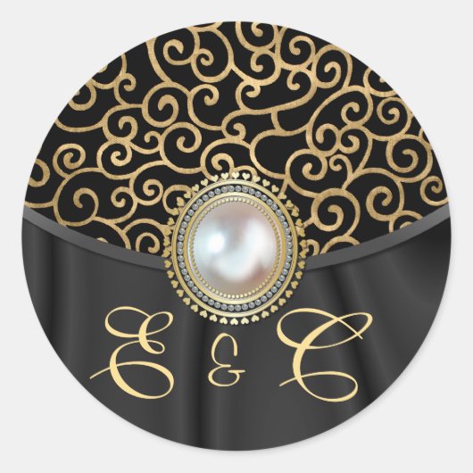 Dalarisch Monogram Envelop Sticker (Voorkant)