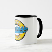 Dalarna Zweden vintage Mok (Voorkant rechts)