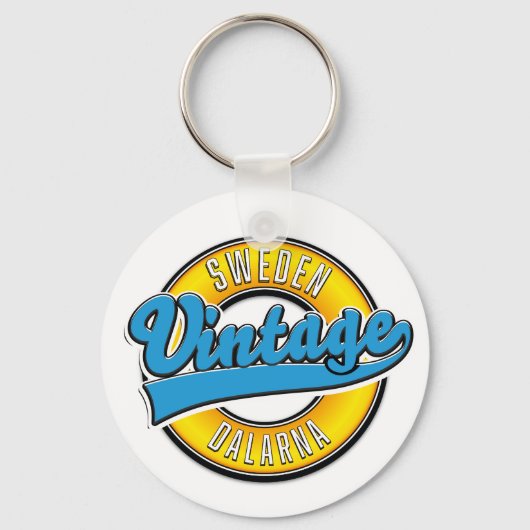 Dalarna Zweden vintage Sleutelhanger (Voorkant)