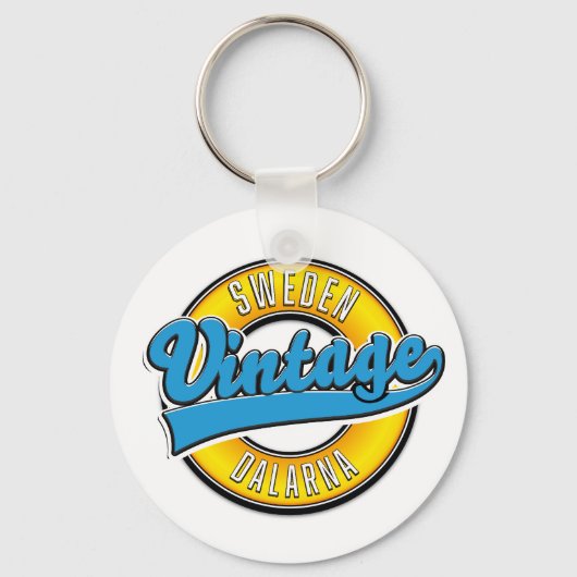 Dalarna Zweden vintage Sleutelhanger (Voorkant)