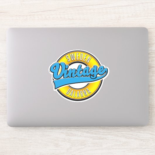 Dalarna Zweden vintage Sticker (Computer)