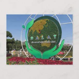 Dalat, Een mooie stad in Vietnam, Azië. Briefkaart