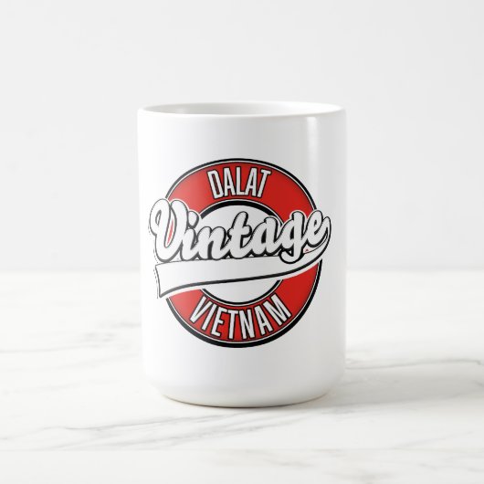 Dalat vietnam retro logo koffiemok (Center)