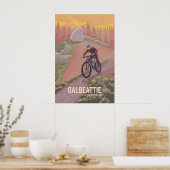 Dalbeattie Mountainbike Reisposter Poster (Keuken)