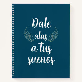 Dale alas a tus sueños Bullet journal Turqueza Notitieboek