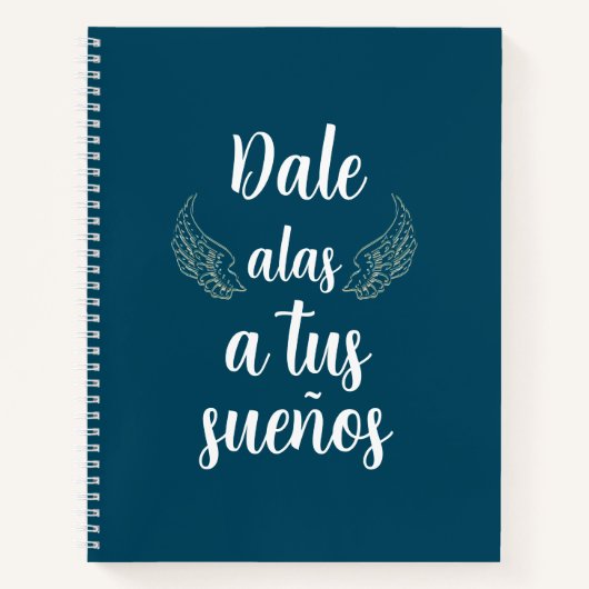 Dale alas a tus sueños Bullet journal Turqueza Notitieboek (Voorkant)