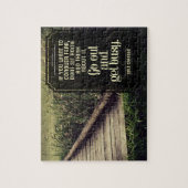 Dale Carnegie Inspirerend quote "Get Busy" Legpuzzel (Verticaal)