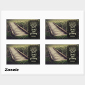 Dale Carnegie Inspirerend quote "Get Busy" Rechthoekige Sticker (Vel)