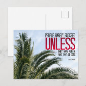 Dale Carnegie Inspirerend Quote "Veel plezier" Briefkaart (Voorkant / Achterkant)